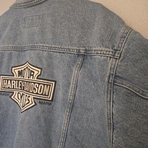 Vintage Harley-Davidson Blue Denim Jacket